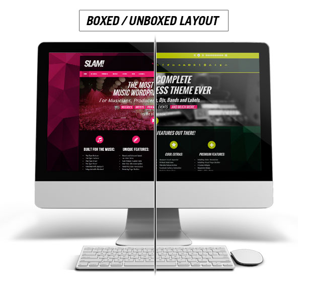 Layout WP music wordpress theme